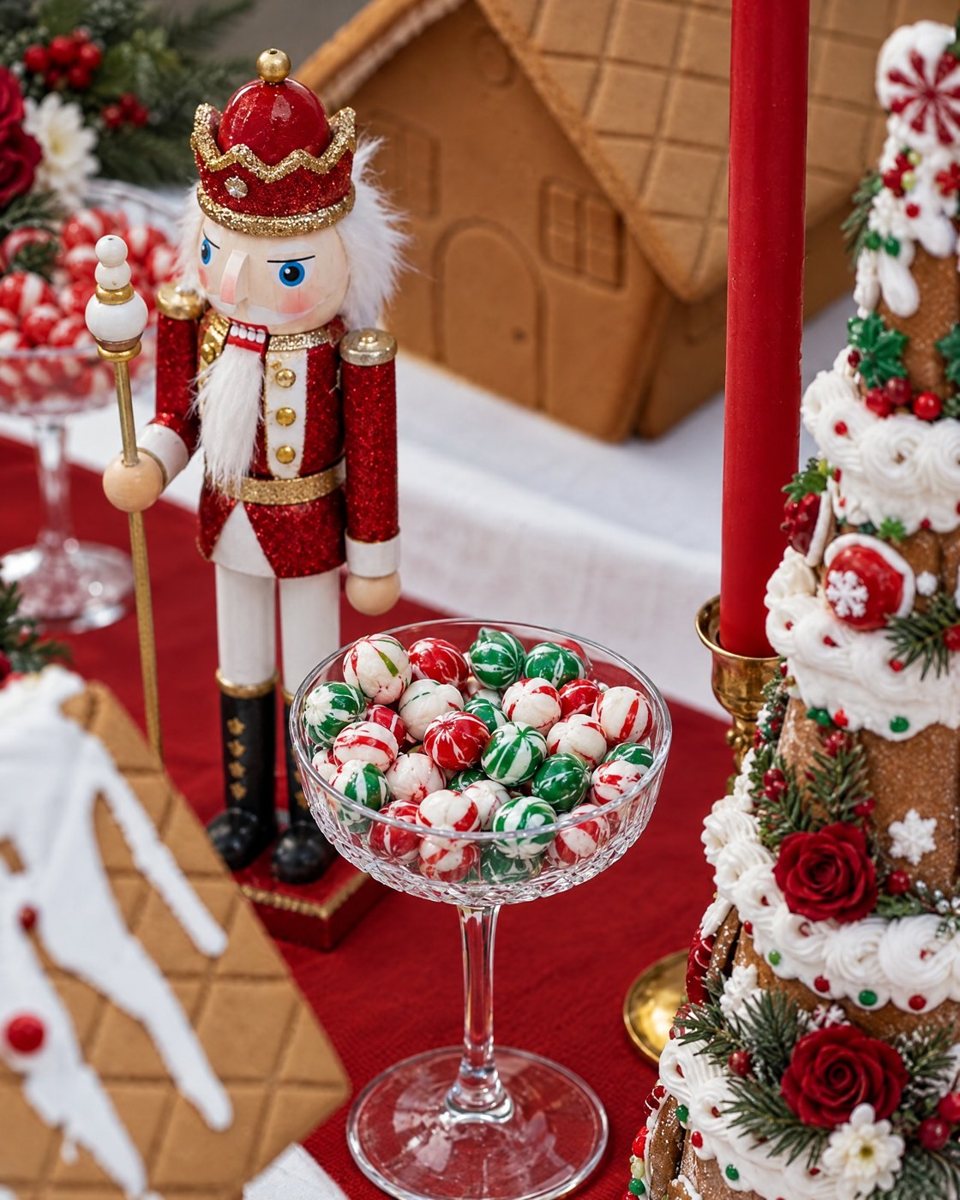 Holiday cookie and candy table
