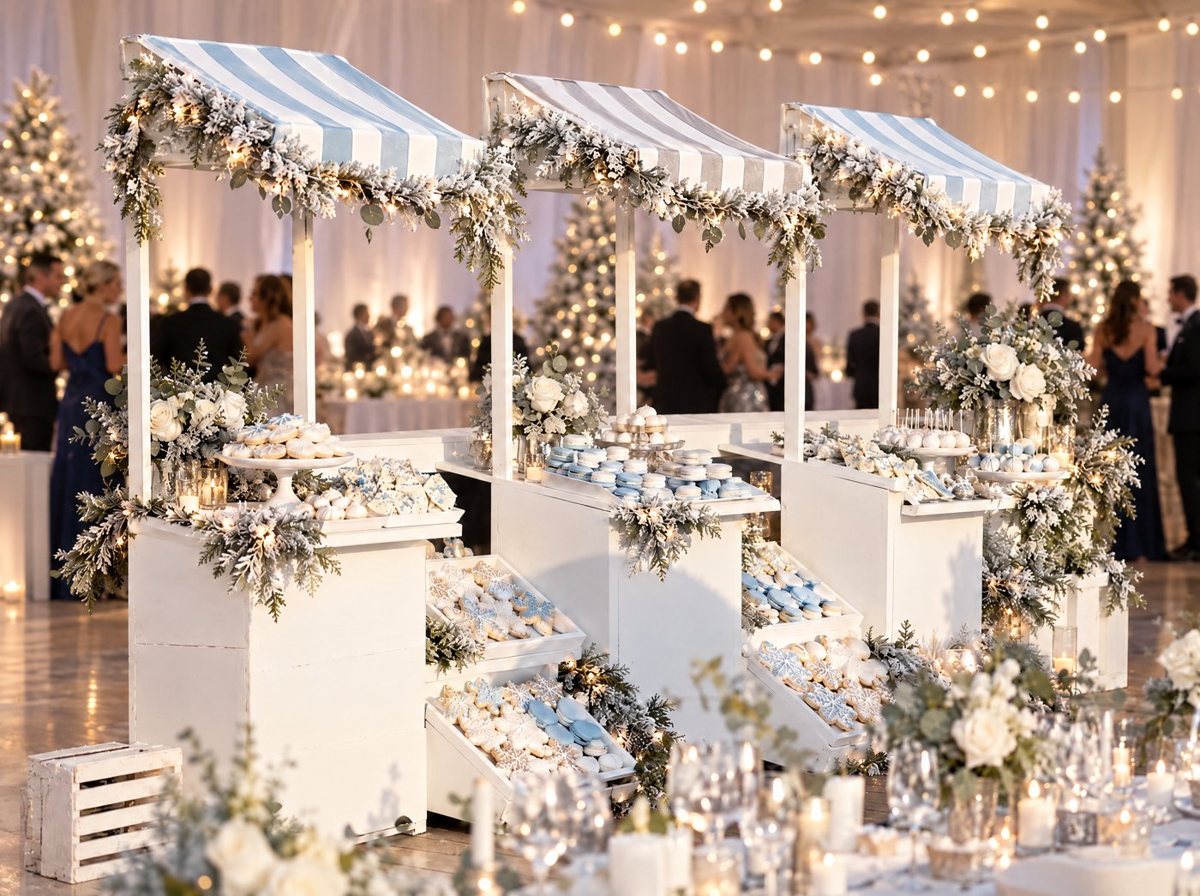 Winter Wonderland dessert carts